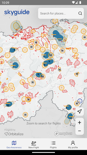 Android application Swiss U-Space screenshort