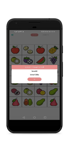 Fruits Match, Memory Game, Image Matching