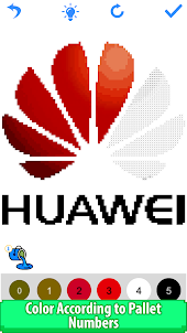 Logo Pixel Art Color by Number