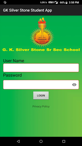 Android application GK SILVER STONE STUDENT APP screenshort