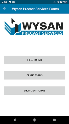 Wysan Precast Services Forms Screen 3
