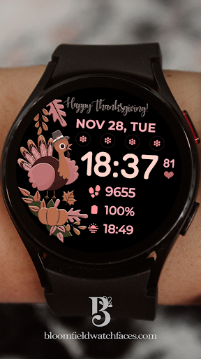 Android application Thanksgiving Watchface screenshort