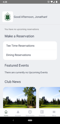 Portland Golf Club Screen 2