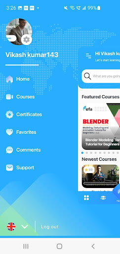 EFA - Skill Learning app Screen 2