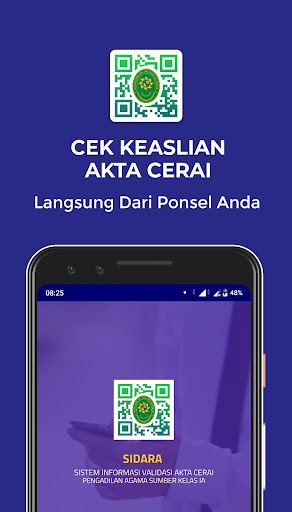 Android application SIDARA Validasi Akta Cerai screenshort