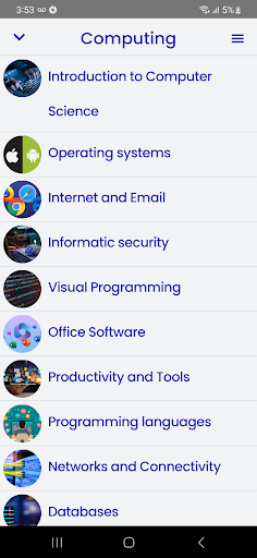 Android application Informatics Course screenshort