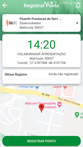 Android application Ponto Icarus screenshort