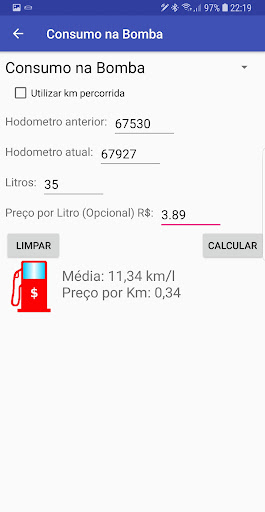 Consumo de Combustível screenshot 11