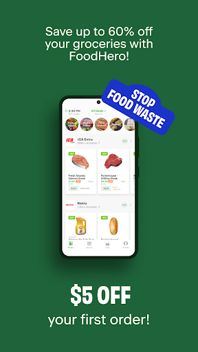 Android application FoodHero – Save on Groceries screenshort