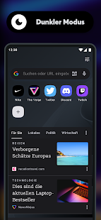 Opera Browser beta mit KI Screenshot