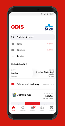 Android application ODISapka screenshort