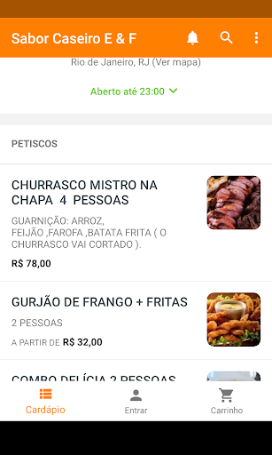 Sabor Caseiro E & F Screen 2