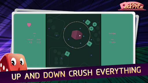 Android application Dice Battle - Bullet Hell Game screenshort