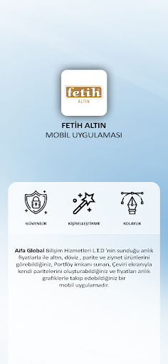 Android application Fetih Altın screenshort