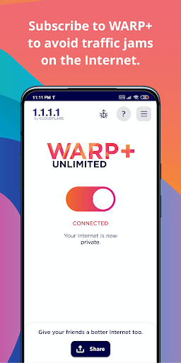 1.1.1.1 + WARP: Safer Internet-2
