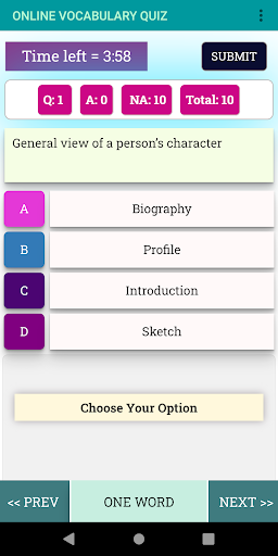English for Competitive Exams Screen 2