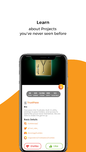 Hive NFT APP - Discover NFTs Screen 3