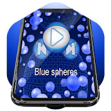 Blue spheres Music Player Skin icon