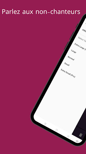 Aperçu de l'application