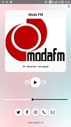 Android application Moda FM screenshort