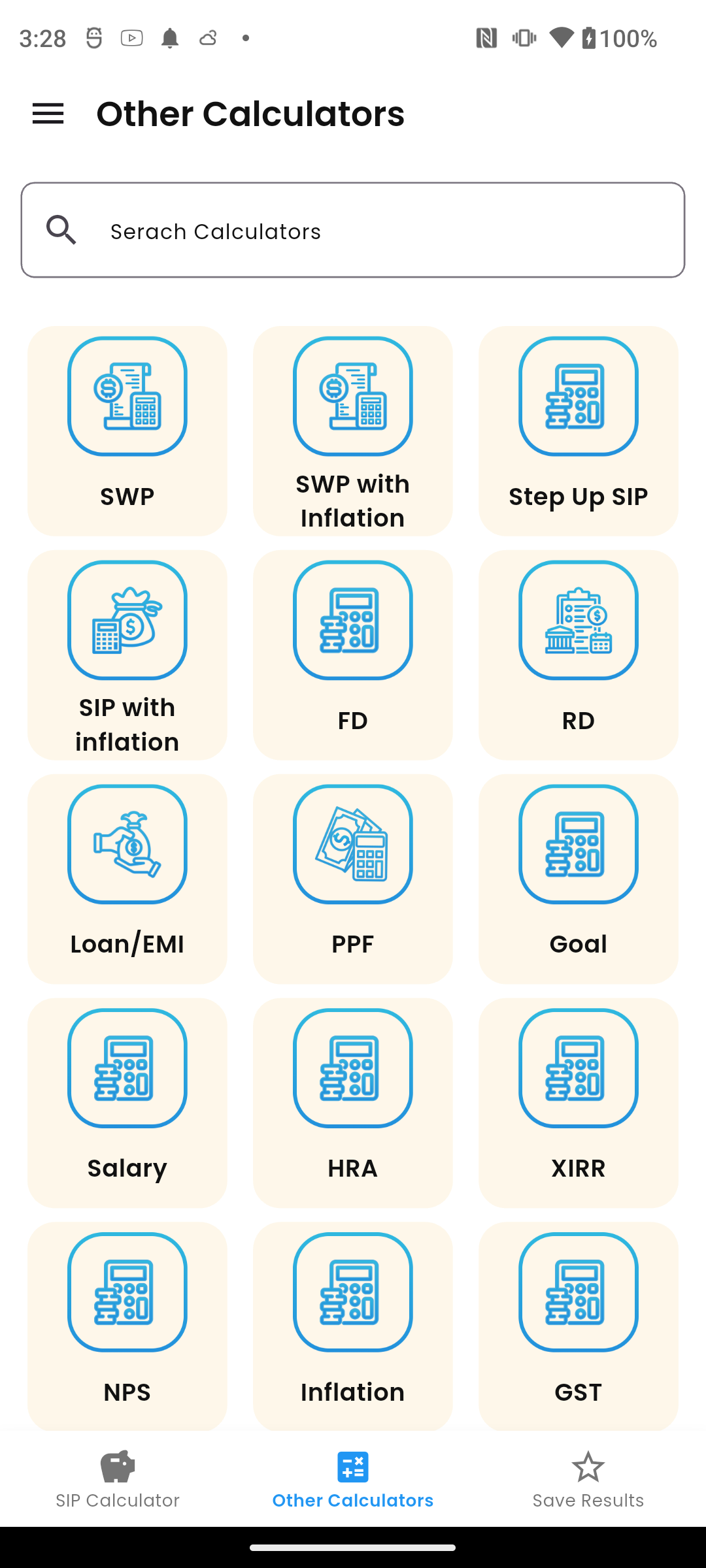 Screenshot 5 of SIP, SWP,FD & EMI Calculator.