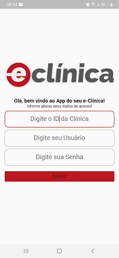 Android application eClinica screenshort