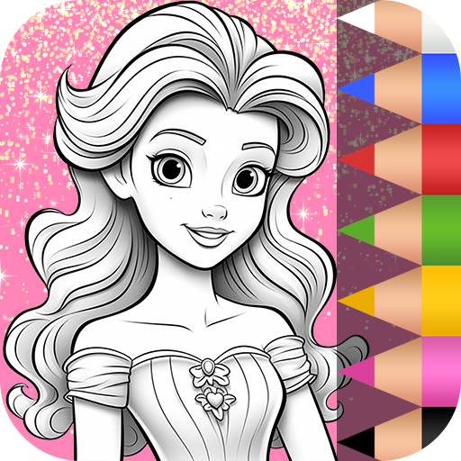 프린세스 반짝 컬러링북 - 색칠공부 - Google Play 앱