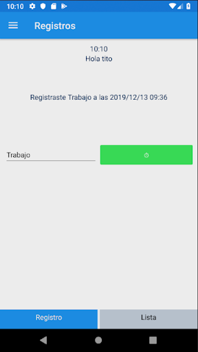 Android application Cloud Presence screenshort