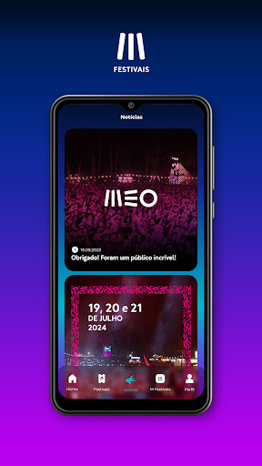 Screenshot of MEO Festivais