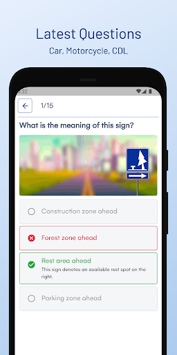 Android application Connecticut DMV Permit Guide screenshort