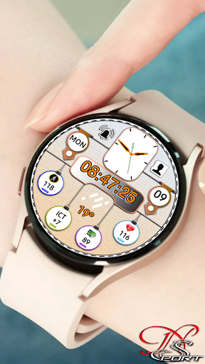 Android application [N-SPORT221]Dual Watch Faces screenshort