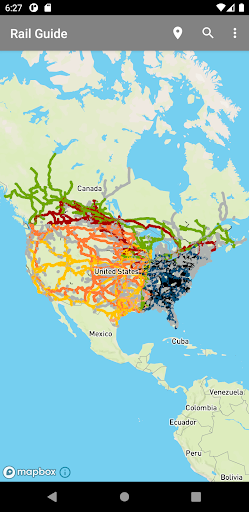 Android application Rail Guide screenshort