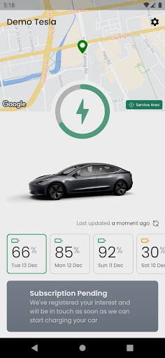 Android application BeeCharge screenshort