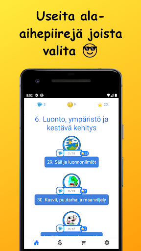 Aihepiirisanasto ruotsi Screen 2