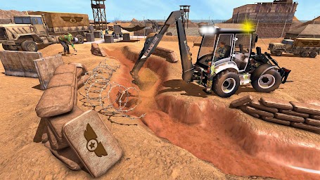 Army JCB Game Excavator Crane