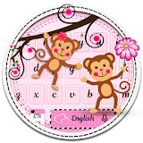 Monkey Cute Keyboard Theme icon