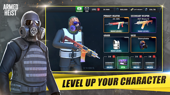 Armed Heist: Shooting gun game v2.4.12 MOD APK (Immortality/Pass Activated) Free For Android 10
