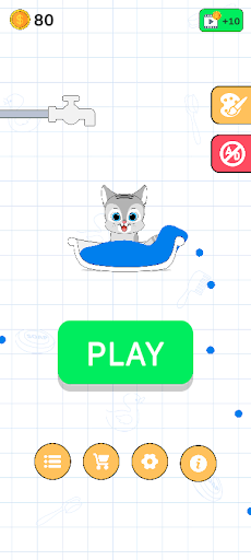 Cat Wash Water Puzzle Screen 3
