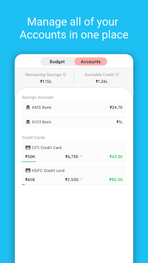 Android application Budget Babu screenshort