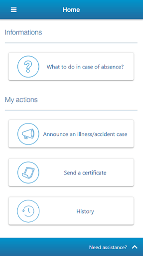 Android application Loyapps Absences screenshort