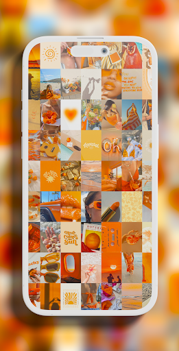 Aesthetic Orange Wallpaper Screenshot 4 - AppWisp.com