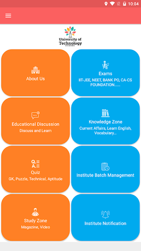 Android application University Of Technology Caree screenshort