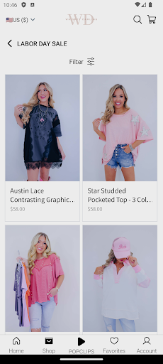 Screenshot of Whiskey Darling Boutique