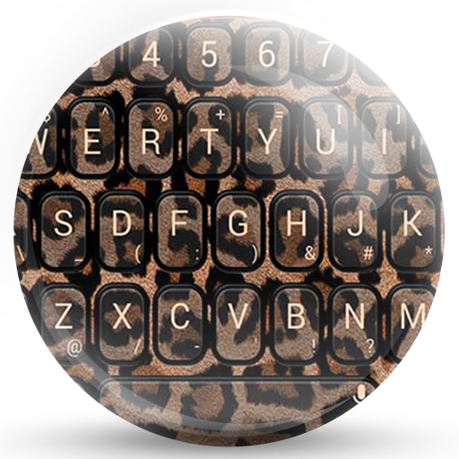 Keyboard Theme Leopard Brown