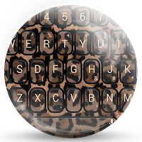 Keyboard Theme Leopard Brown