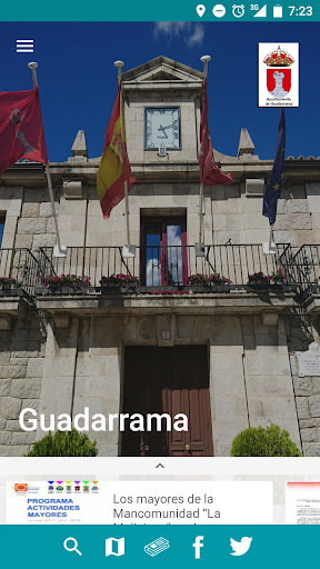 Android application Guadarrama Guía Oficial screenshort