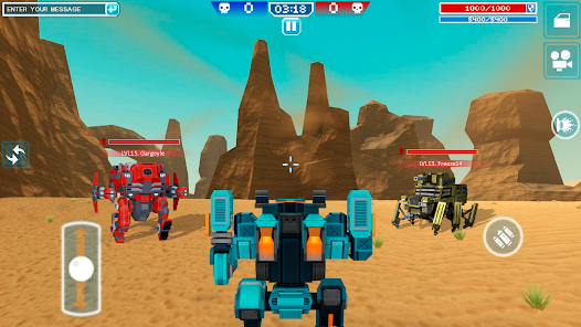 Blocky Cars tank games, online poster-5