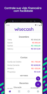 Wisecash - Controle Financeiro Pessoal Screenshot