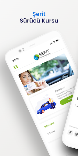 Android application Şerit Sürücü Kursu screenshort