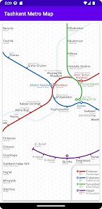 Схема метро Ташкента